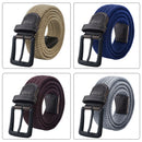 MaiKun Canvas Belts for Men Fashion Metal Pin Buckle Military Tactical Strap Male Elastic Belt for Pants Jeans