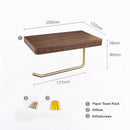 Nordic Luxury Paper Towel Rack Wooden Tissue Paper Storage Holder Toilet Roll Paper Holder Bathroom Organizer Tools Wall Decor
