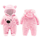 Newborn Baby Girl Clothes 0-3 months Winter Thick Warm Baby Footies Cotton Infant Kid&