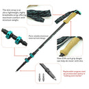 Hitorhike/Homful 195g/pc carbon fiber external quick lock Trekking poles hiking Collapsible stick nordic walking stick Crutch