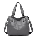 New Luxury Brand Women Leather Handbag Genuine Leather Casual Tote Bags High Quality Soft Sheepskin Female Big Shoulder Bags