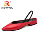 ROYYNA New Elegant Style Women Pumps Pointed Toe Women Shoes Square Heels Women Dress shoes Comfortable Light Fast Free Shipping