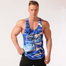 Men Bodybuilding Tank Tops Camouflage Sleeveless Shirt Gym Fitness Workout Singlet Vest Undershirt Quick Dry Training Clothing