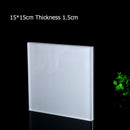 Square Solid Acrylic Display Stand Cabinet Shop Retail Jewellery Watch Art Counter Display Riser Block Clear Black Frosted White