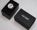 MEGIR Military Sport Watch Men Top Brand Luxury Leather Army Quartz Watches Clock Men Creative Chronograph Relogio Masculino