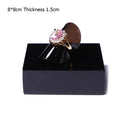 Square Solid Acrylic Display Stand Cabinet Shop Retail Jewellery Watch Art Counter Display Riser Block Clear Black Frosted White