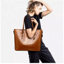 Luxury Designer Women Shoulder Bags Leather Large Capacity Oil Leather Handbags Crossbody Bag For Women Handbag Bolsas Feminina