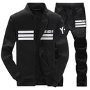 Autumn Tracksuit Men 2021 Sportswear Fashion Mens Set Two Pieces Zipper Warm Sweatshirt Jacket+Sweatpants Moleton Masculino Sets