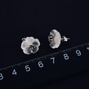 Lotus Fun Real 925 Sterling Silver Earrings Natural Crystal Gems Fine Jewelry Flower in the Rain Stud Earrings for Women Brincos