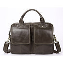 WESTAL men's briefcase leather laptop bag men's genuine leather bag for men bussiness messenger bag men's office briefcase 8002