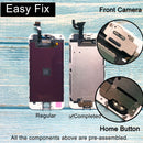 适用于 iPhone 6 LCD 全套总成完整触控，适用于 iPhone 6S 屏幕更换显示屏，适用于 iPhone 7 LCD 摄像头+Home 键