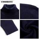 COODRONY 男士毛衣 2018 秋冬加厚保暖套头衫 男士针织羊绒羊毛衫 男士高领厚毛衣 8229