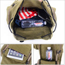 60L 80L Men Military Bag Tactical Backpack Canvas Army Bag Large Travel Camping Hiking Mountaineering Outdoor Sport Bag XA106D
