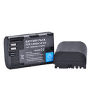 2X 2650mAh LP E6 LPE6 LP-E6 E6N Battery + LED Dual Charger For Canon EOS 5DS R 5D Mark II 5D Mark III 6D 7D 70D 80D Camera