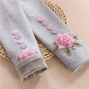 Girls Leggings Kids Autumn Winter Girls Clothing Cotton Warm Children Leggings Elastic Waist Flower Girls Skinny Pants DQ722