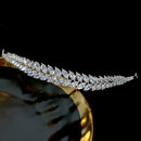 Super-brillante Cubic Zirconia Tiara para las mujeres nupciales Zircon coronas princesa reina Diadema novia CZ joyeria