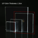 Square Solid Acrylic Display Stand Cabinet Shop Retail Jewellery Watch Art Counter Display Riser Block Clear Black Frosted White