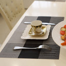WHQ 4件套 40x30厘米餐垫 PVC餐桌垫 盘碗垫 杯垫 防水桌布垫 现代防滑垫
