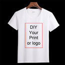 Customized Print T Shirt Women's Man DIY Photo Logo Brand Top Tees T-shirt Men's Boy's clothes Casual Kid's Baby's Tshirt