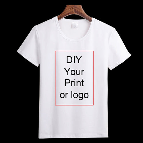 Customized Print T Shirt Women's Man DIY Photo Logo Brand Top Tees T-shirt Men's Boy's clothes Casual Kid's Baby's Tshirt