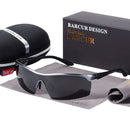 BARCUR Sports Eyewear Aluminium Sunglasses Men Polarized Sun glasses Women glasses Anti-Reflective shades oculos de sol feminino