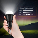3 LEDs Tent Hanging Lamp 3 Modes LED Bulb Carabiner Bulb Light Portable Lantern Outdoor SOS Camping Lamp Emergency Lighting AAA