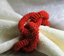 free shipping wholesale red chain napkin ring old gold color,qn17072602  bulk napkin holder 8 pcs