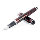 Luxury Brand Jinhao X750 Silver Stainless Steel Fountain Pen Medium 18KGP Nib School Office Name Ink Pens Gift Stationery