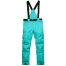 New Winter Thick Warm Skiing Pants Men Women Lovers Windproof Waterproof Suspender Trousers Snow Snowboard Pants Plus Size