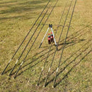 GHOTDA Aluminum Alloy Telescopic Fishing Tripod Holder Stand for Fishing Rod