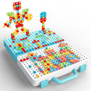 Kids Drill Screw Nut Puzzles Toys Pretend Play Tool Drill Disassembly Assembly Children Drill 3D Puzzle Toys For Boy