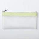 Simple Transparent TPU Leather Korean Fashion INS Pencil Bag Pouches Stationery Organizer Pencil Case Pencilcase School Pen Case