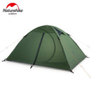 Naturehike 2 People Ultralight 20D Camping Tent Outdoor Cycling Trekking Hiking Backpacking Tents Waterproof PU4000 Green Orange