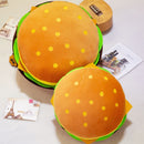 New Plush toys hamburger shape pillow creative funny plush toy doll cushion pillow child gift realistic hamburger stuffed toys