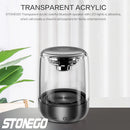 STOENGO 透明设计真无线立体声扬声器，带呼吸灯、TWS 蓝牙 5.0、TF 卡和 AUX 音频输入