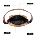 WESTAL Men's Shoulder Bag Casual Genuine Leather Messenger Bag Mini Men's Crossbody Bag Small Men's Sling Bag for Phone 7362