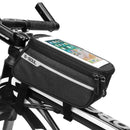Waterproof Bicycle Pack Nylon Bike Cyling Cell Mobile Phone Bag Case 5.5'' 6'' Bicycle Panniers Frame Front Tube Bag Accessories