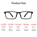 YIMARUILI Ultra-light Fashion Flexible TR90 Square Eyewear Pure Titanium Optical Prescription Eyeglasses Frame For Men 8822T