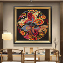 Needlework DIY Cross Stitch New Chinese Long Feng Cheng Xiang-Feng Qiu Huang Pattern Cross-stitch 11CT Full Embroidery Home Deco
