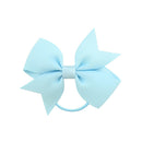 20pcs/lot Grosgrain Ribbon Hair Bands Ponytail Holder Rubber Band For Baby Girls Handmade Hair Rope Scrunchie  Hair Accessories
