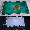 Large Tray Silicone Mold Polygon Crystal Epoxy Resin Casting Molds DIY Handmade Craft Clay Mould Tool Table Decoration Supplies