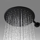 Bathroom Shower System Rainfall Shower Faucet Set Black Mixer Tap Luxury Matt Hot Cold With Brass Diverter High Pressure