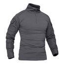 MAGCOMSEN Men's Army Combat Long Sleeve T Shirt Tactical Military Hunting 1/4 Zipper T-Shirt Outdoor Hiking Adventure Tee Shirts