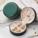 New Portable Leather Jewelry Box Princess European Korean Simple Small Mini Earrings Rings Storage Case Hot Sell
