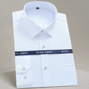 Men Shirts Long Sleeve 2021 Purple Formal shirts For Men Slim Fit Business Stretch Anti-wrinkle Professional Tooling Male Blouse