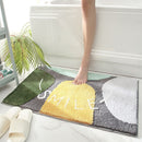 All Season Soft Non-Slip Bathroom Carpet Rainbow Print Doorway Water Absorbent Bath Mat Home Decor Floor Rug Shower Room Mats