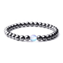 Cool Weight Loss Magnetic Therapy Bracelet Health Care 6mm Beads Hematite Bracelet Natural Stone Moonstone Charm Jewelry Pulsera
