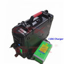 防水充电式12V 60Ah 80Ah 120Ah 150ah 180ah 200ah锂离子电池，适用于拖曳马达船用螺旋桨+10A充电器