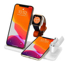 15W Qi快速无线充电器支架，适用于iPhone 13 11 12 X 8 Apple Watch 4合1可折叠充电站，适用于Airpods 3 Pro iWatch