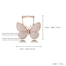 TOPGRILLZ Adjustable Butterfly Ring Movable Wings Ring Women Iced Out Cubic Zirconia Ring Fashion Charm Women Jewelry For Gift
